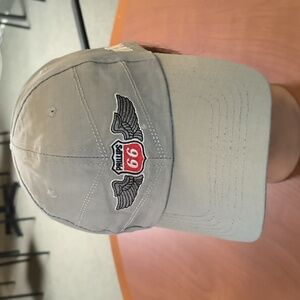 Phillips 66 Aviation~Victory Lubricants Airplane Oil Gas Gray Embroided Hat Cap